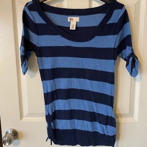 Blue striped sweater